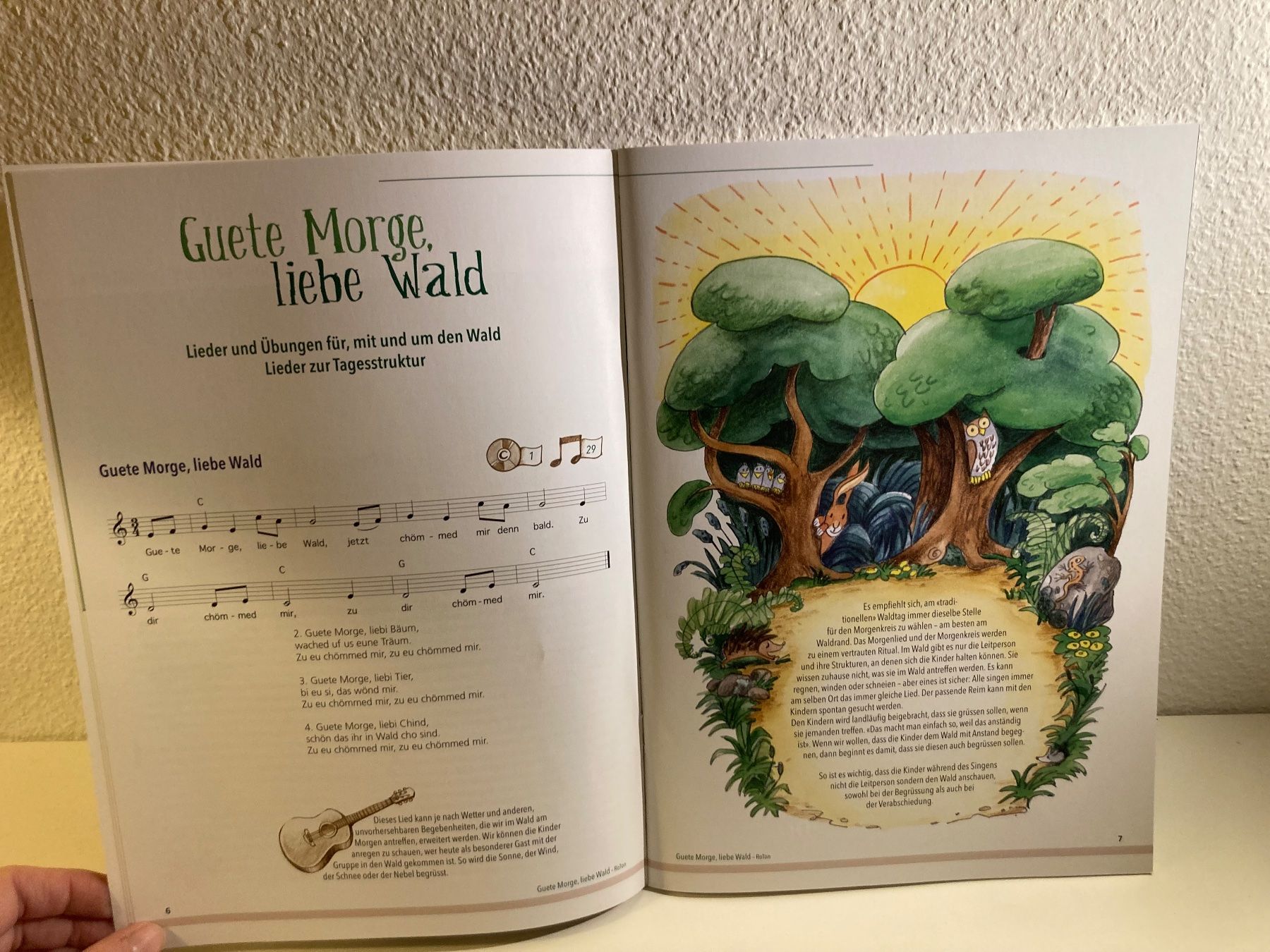Bücher: Liederheft Kindergarten "Guete Morge, liebe Wald" – Gebraucht aus Zürich von  3