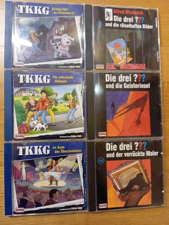 6 CD'S TKKG & Die drei Fragezeichen (Gebraucht) in Montlingen für CHF ...