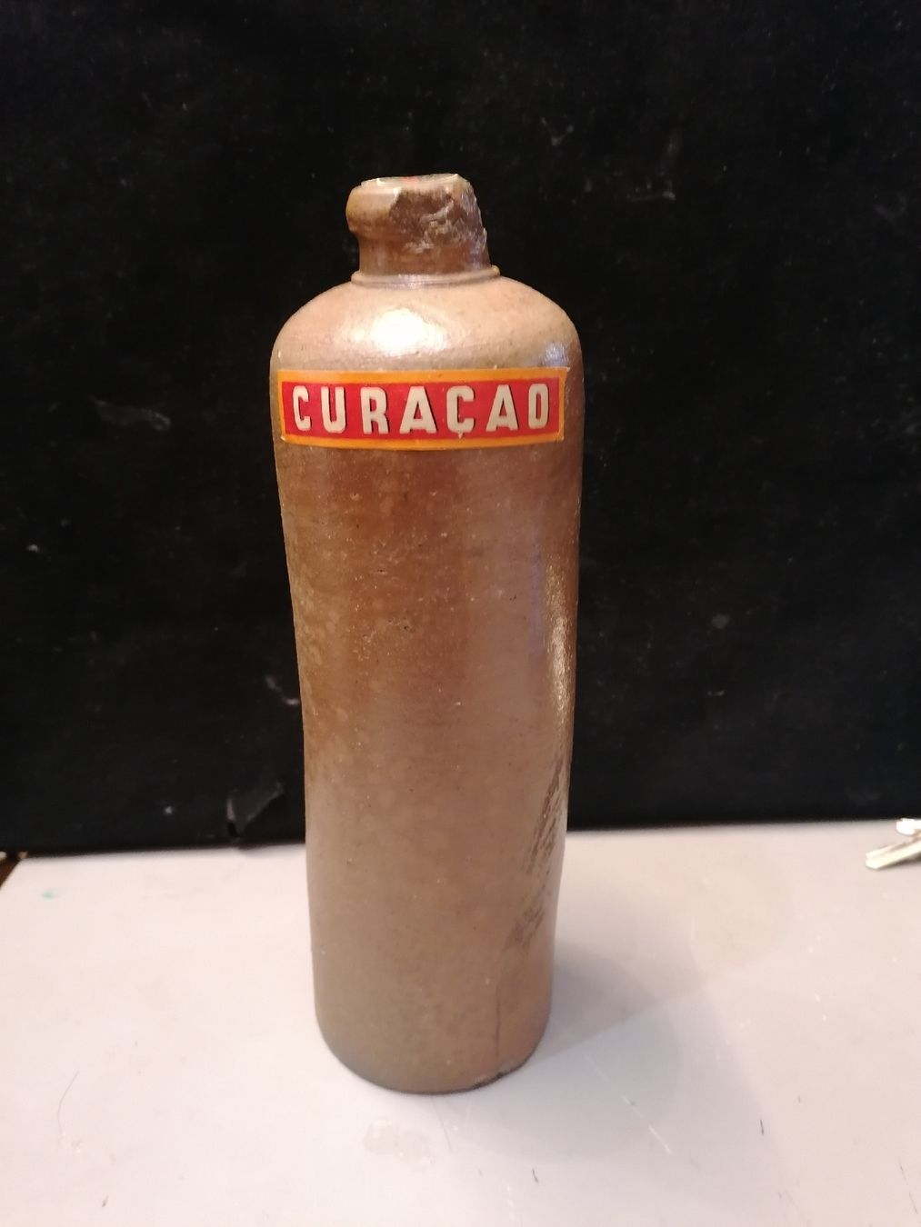 Spirituosen: Bouteille ancienne en grès "CURAÇAO" – Neu (gemäss Beschreibung) aus Genève von Leboucheoreilles