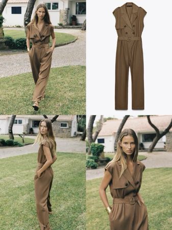 Combination en lin mélangé taille M/Jumpsuit aus Leinenmisch