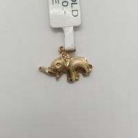 Echt 14K Gold - Elefant Anhänger
