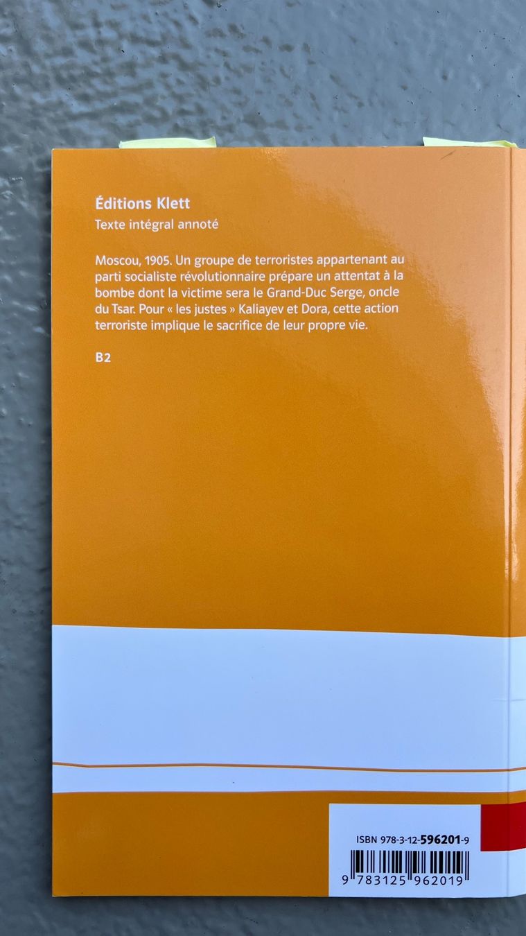 Bücher: Les Justes – Gebraucht aus Ebmatingen von lwe_x6h5 1