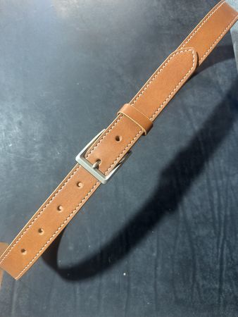 Premium Ledergürtel, komplett handgenäht