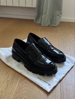Massimo Dutti Loafer Leder schwarz Gr. 41