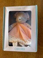 OBAIBI Maus rosa Schmusetuch aus Samt und Fleece-Decke NEU