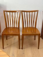 Vintage Holzstühle - Stabstühle - 60/70er Jahre - 2 Stück
