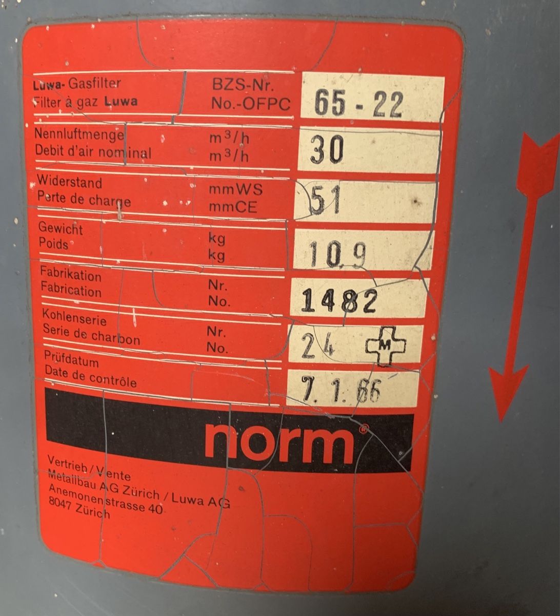 Ventilation: Luwa Gasfilter – D'occasion à Goldingen par Bergler012 5
