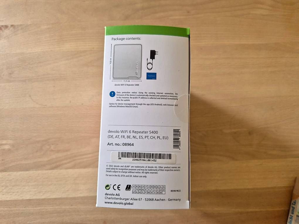 Devolo Wlan: 1 Stk. Devolo Repeater 5400 - NEU 3 Jahre Garantie – Neu und originalverpackt aus Stettlen von Amazonas 3