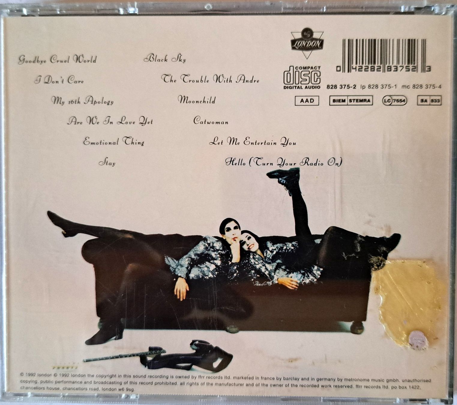 CDs: SHAKESPEARS SISTERS - HORMONALLY YOURS – D'occasion à Tenniken par mik_6mxg 3