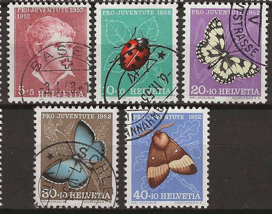 Alle Briefmarken: PJ052 - Pro Juventute 1952 obl. – Gebraucht aus Trélex von Phil_Albert