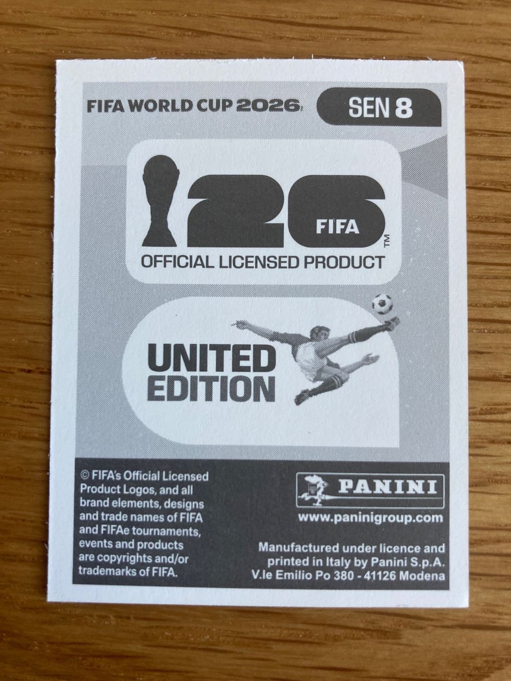 Panini Sammelbilder & Trading cards: WM Sticker SEN 8 – Neu (gemäss Beschreibung) aus Winterthur von Whitefish 1