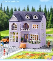 Neu Diy Mini Wooden Dollhouse.