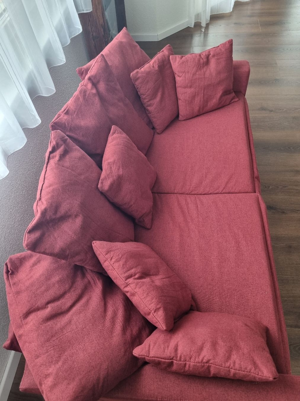 Divani: 2er Sofa, rot 155cm breit – Usato da Eschenbach SG venduto da Ma69st 2