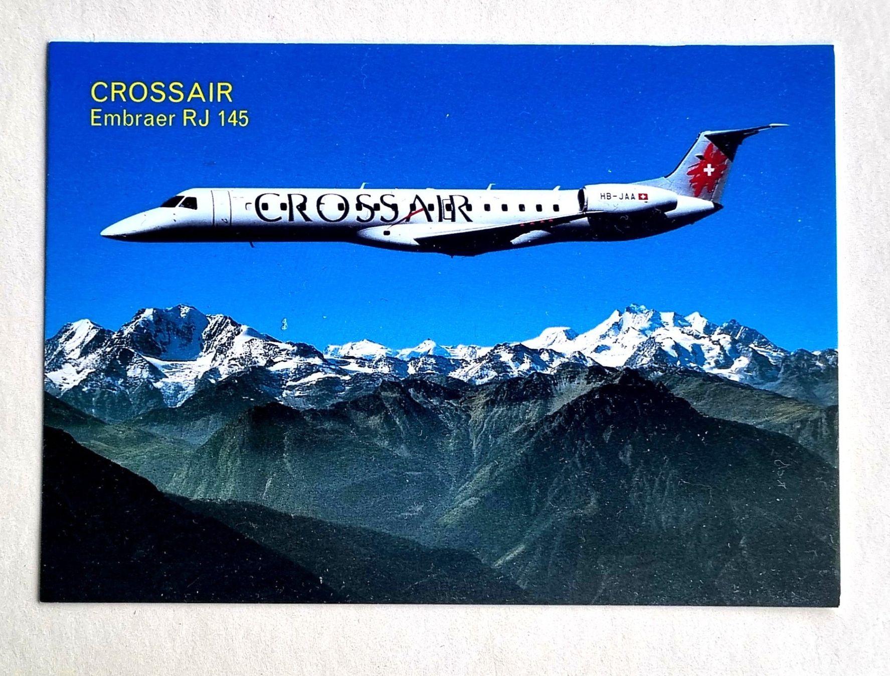 Cartes postales: Crossair - Embraer RJ 145 - HB-JAA – D'occasion à Rothrist par RROENK