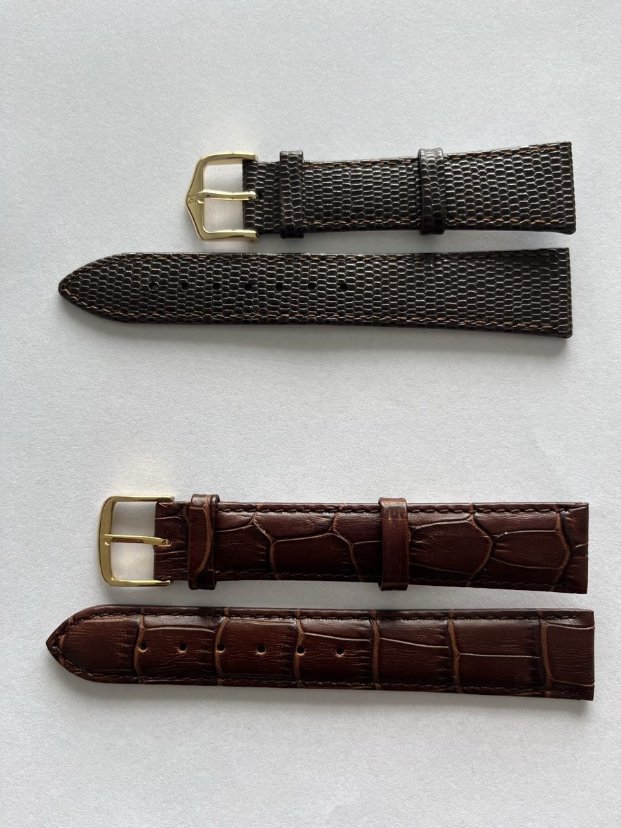 Bracciali & Braccialetti: 2 Uhrenarmbänder braun – Nuovo (secondo la descrizione) da Beckenried venduto da Beggo51