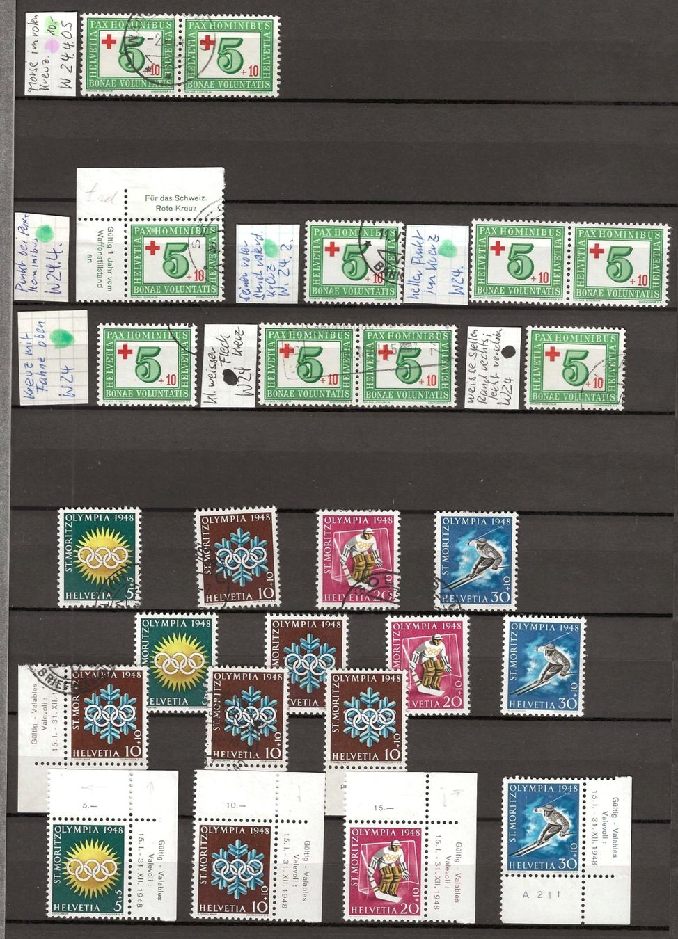Tutti i francobolli: 5 Steckseiten Sondermarken - teils mit Abarten – Usato da Gümligen venduto da Geniusbuy 3