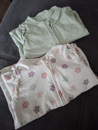 H&M Baby Strampler 2er Set Blumen Gr. 68