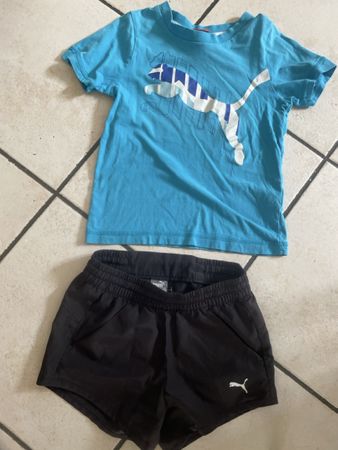 Puma Sport Set, T-Shirt und Shorts, Gr.128 Top Zustand!