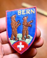 VINTAGE BERN zwei BÄREN nos ST. GALLER STICKEREI