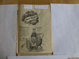 Werbung Hero Himbeer Sirup, 1955