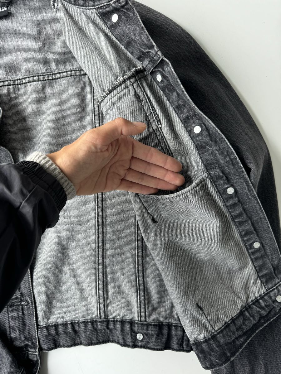 Jacken: Vintage black denim jacket, distressed look – Neu (gemäss Beschreibung) aus Zürich von forestF4iry 2