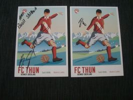 2 Autogrammkarten - Fussball - FC Thun - Saison?