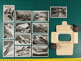 Jungfrau Bahn, Jungfraujoch, altes Souvenir Photomäppchen