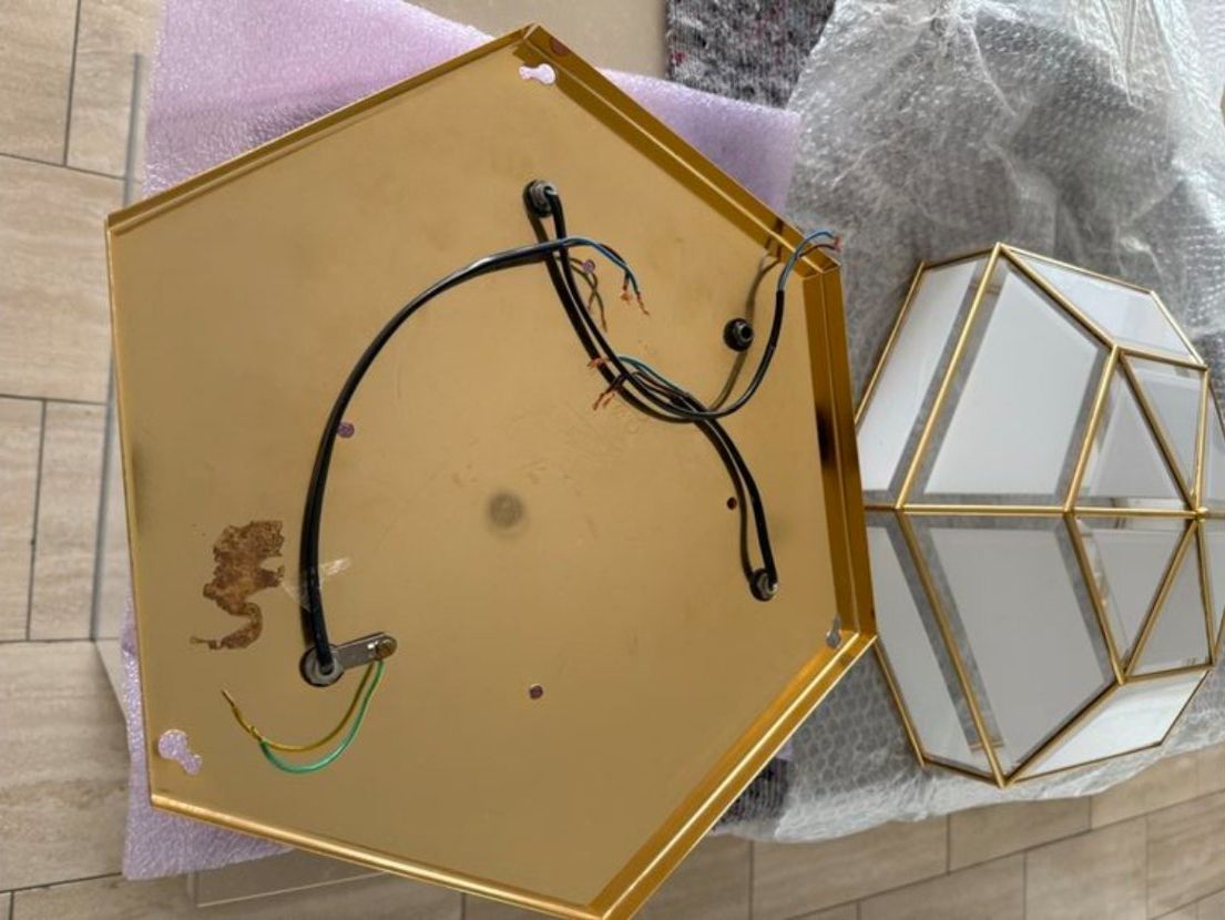 Lustres & lampes de plafonds: Lampe style art déco hexagonale – D'occasion à Denges par elo_2zgb 3