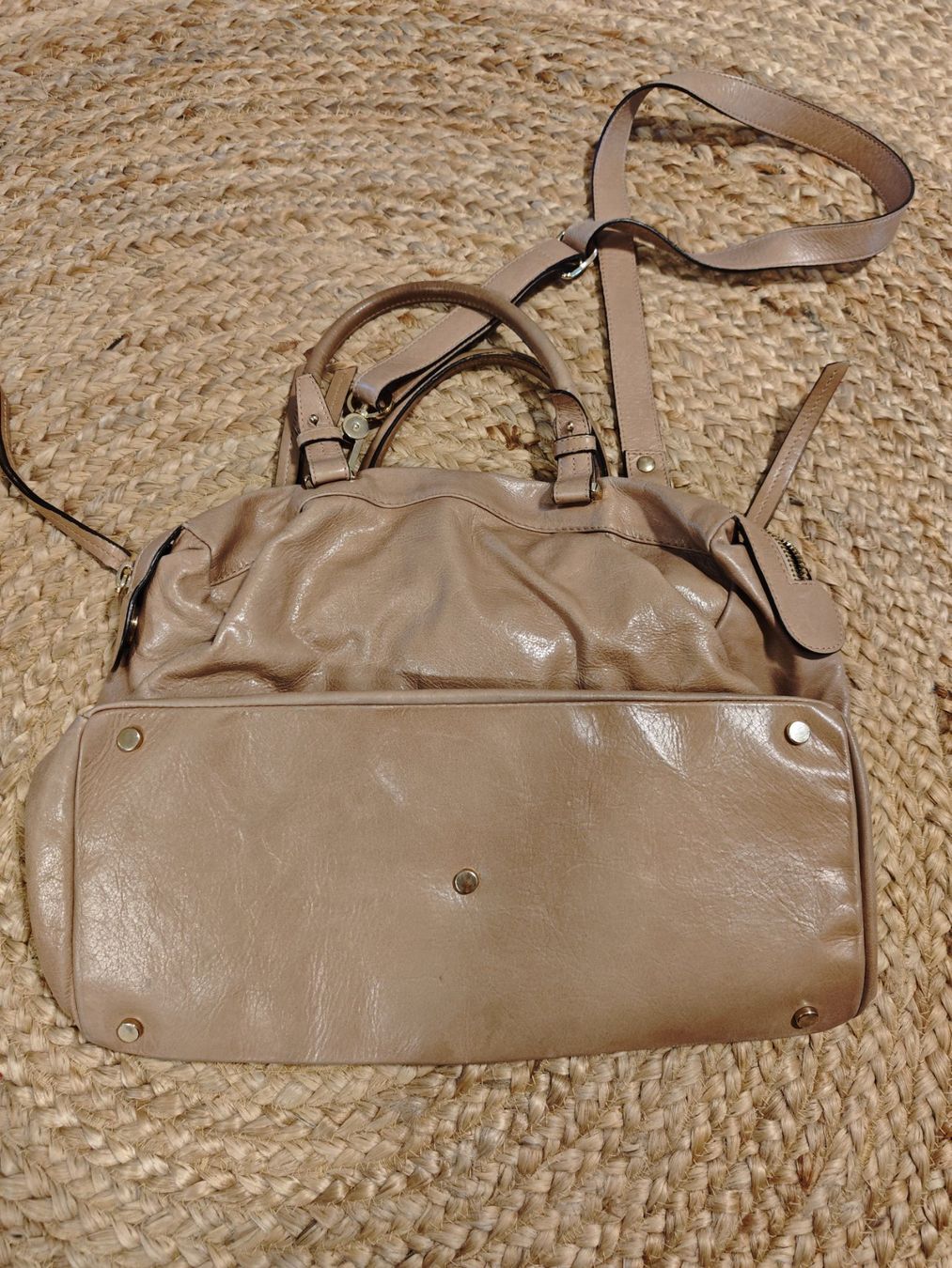 Sacs femmes: Edle Ledertasche von Pasito, beige – D'occasion à Gunzgen par 0Aurin0 1