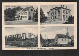 #Gruss aus St. Margarethen TG , 4 bild , gel. 1923