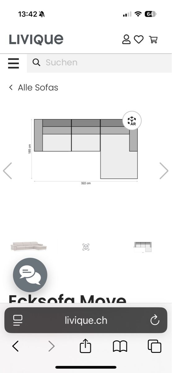 Sofas: Sofa Echtleder Ecksofa Move – D'occasion à Winterthur par tanscha 6