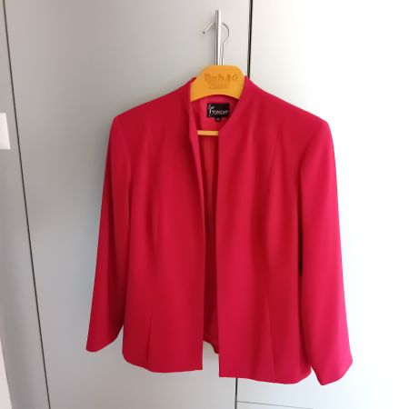 Blazer rot Gr. 42 mit Schulterpolster