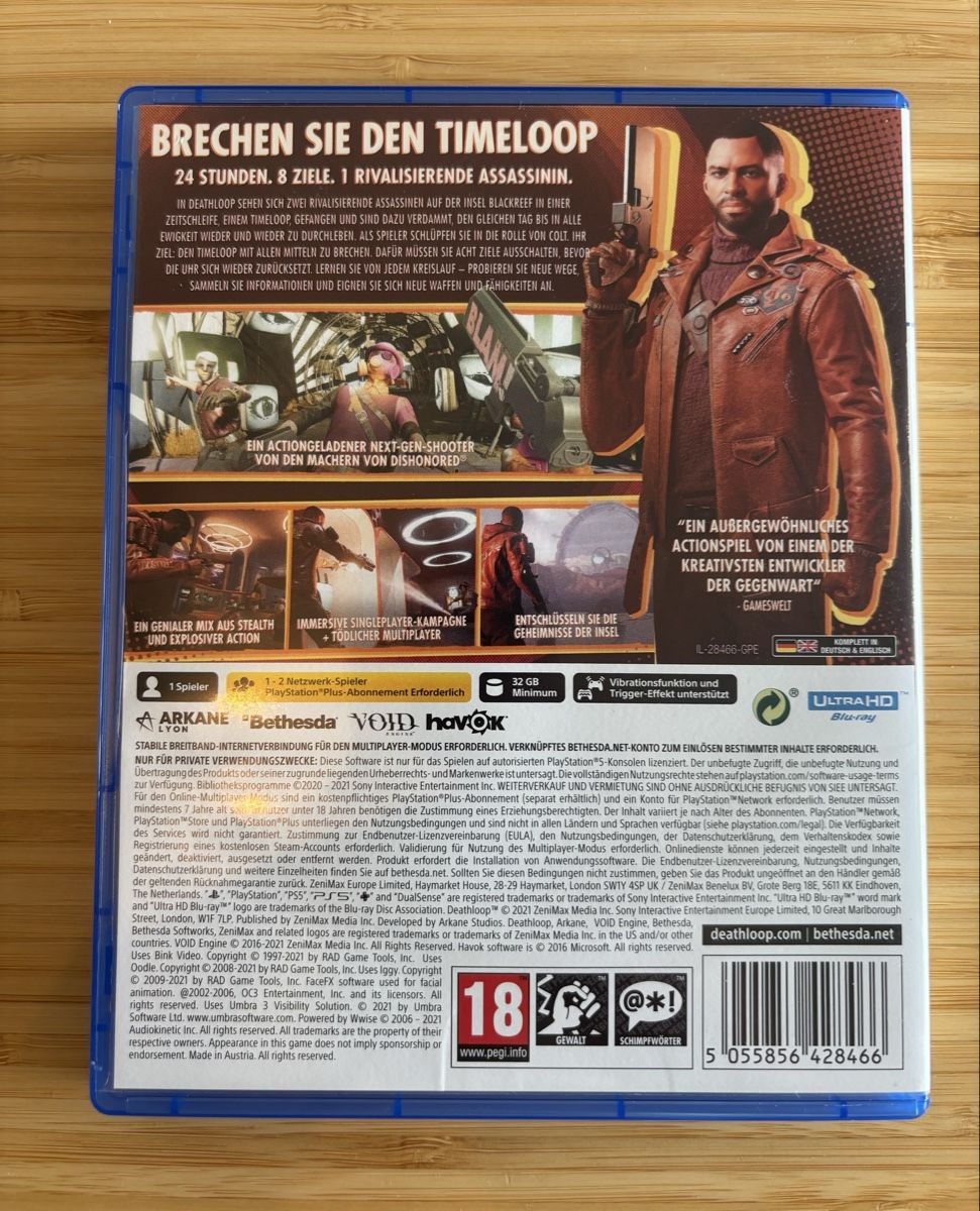 Sony Giochi: DEATHLOOP PS5 Game disc and case good condition – Usato da Thônex venduto da PeteAbagnele 1