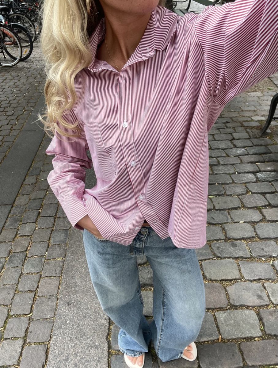 Blusen: Gestreifte Bluse in Rosa/Weiss – Neu (gemäss Beschreibung) aus Luzern von ale_v5qn 2