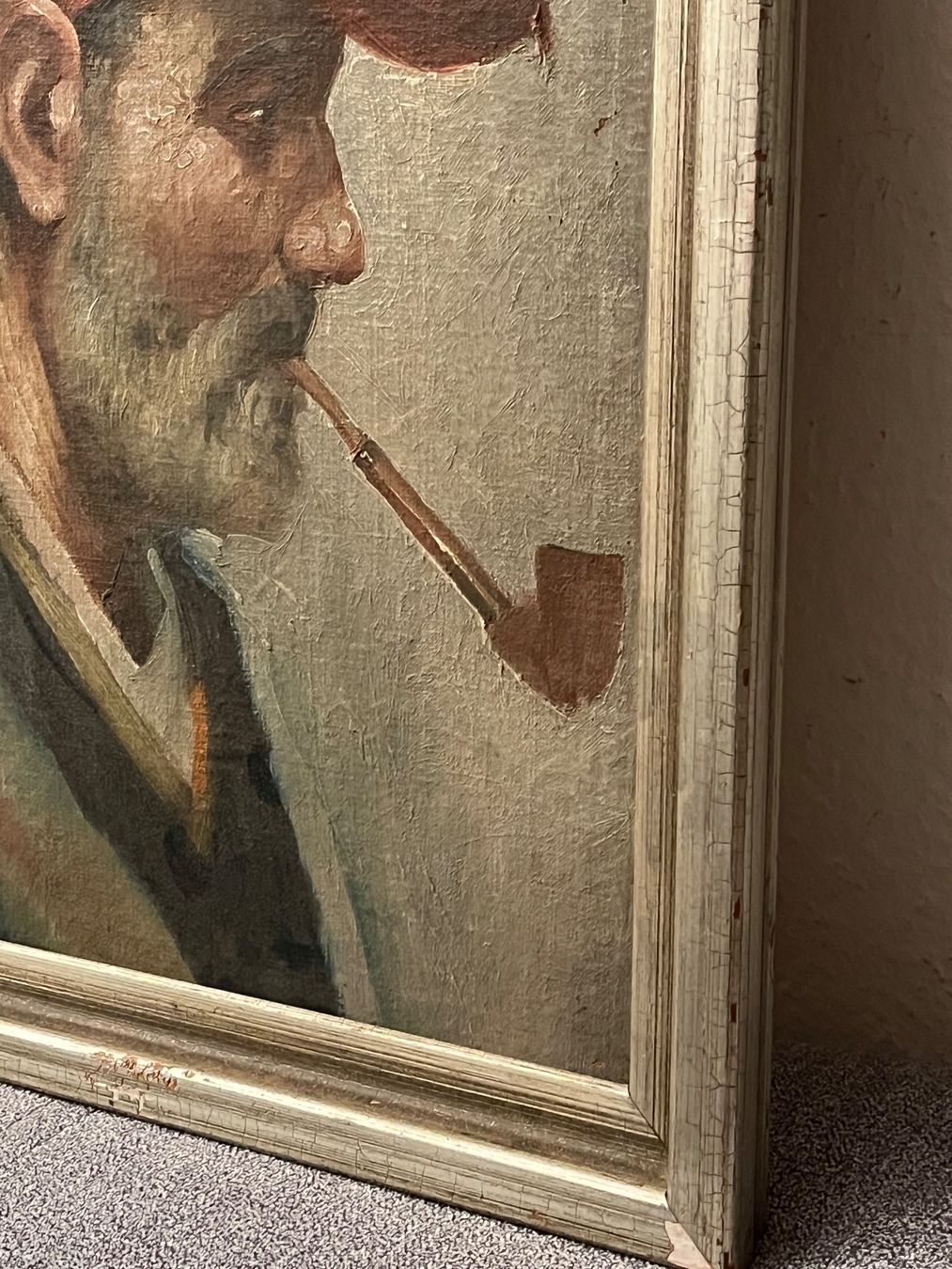 Gemälde: Alte Porträt ein Mann Original Gemälde – Gebraucht aus Basel von PAUL_ART 5