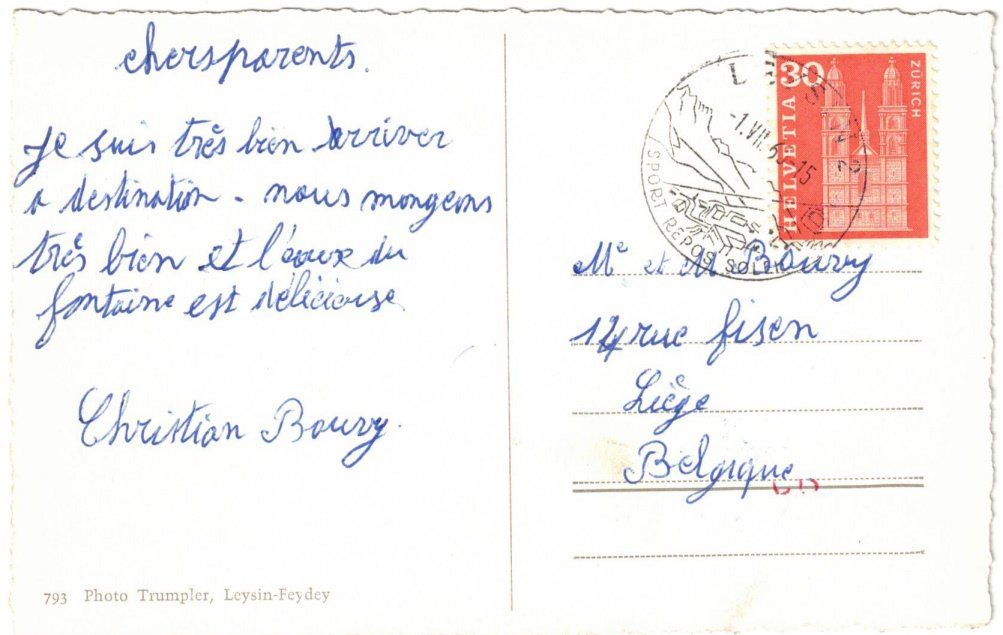 Cartoline postali: Leysin - 4 Bild AK – Usato da Binningen venduto da Mountainrider 1