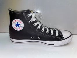 schwarze hohe Leder Converse  'ALL STAR' in 42.5