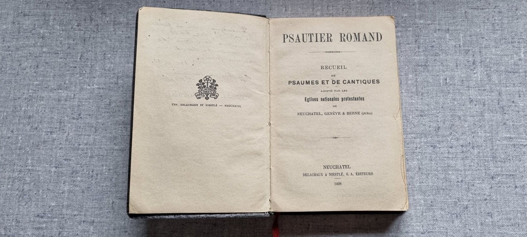 Libri: Psautier Romand 1928 – Usato da Fontenais venduto da Aube-sauvage.2 1