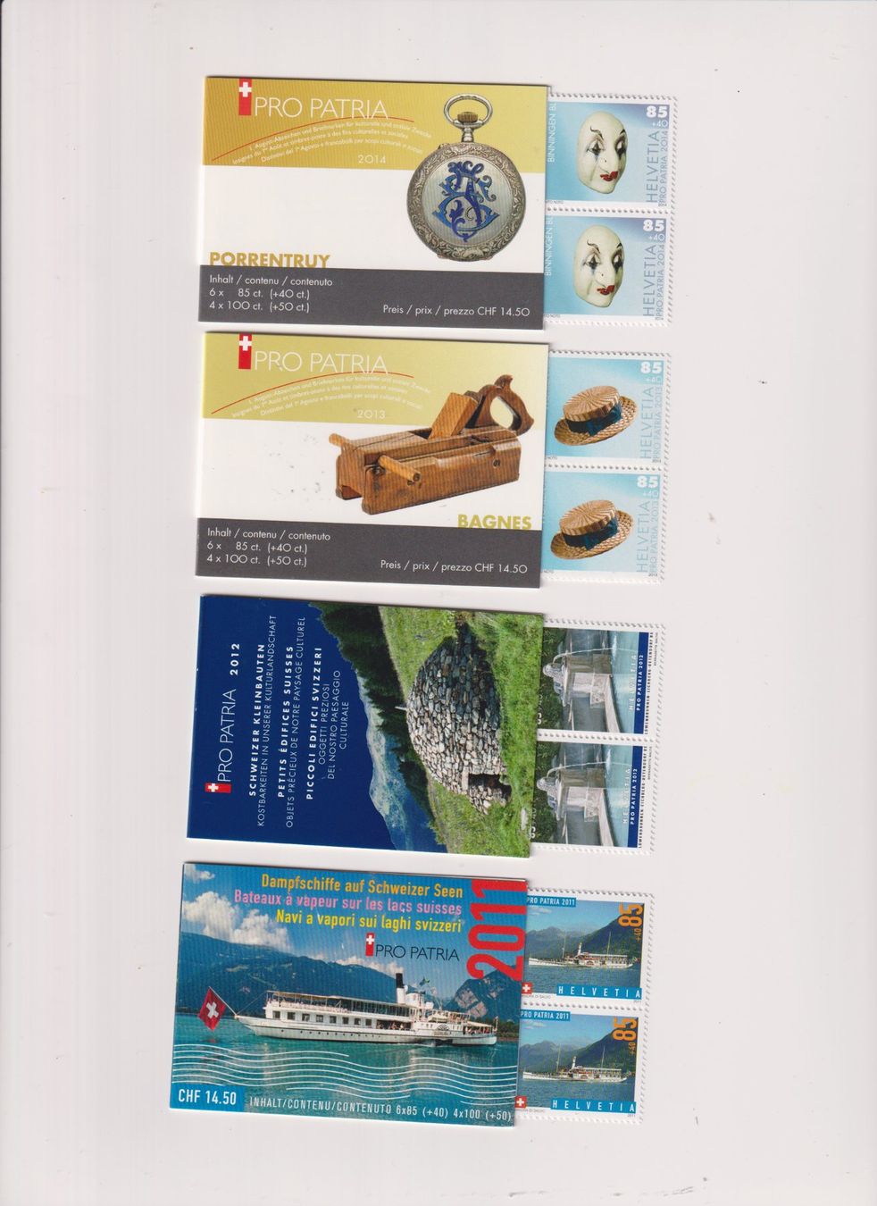 Tous les timbres: PP Markenhefte 2011 - 2014 fehlerfrei postfrisch** – D'occasion à Bibern SH par Heinibuehrer
