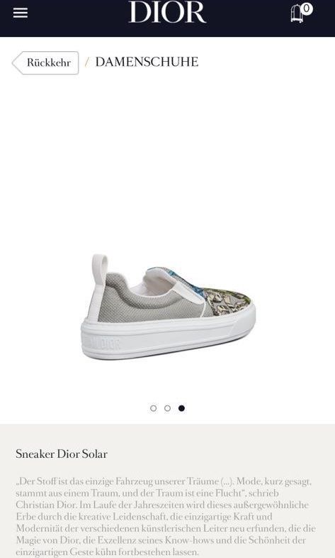 Dior Scarpe da donna: Christian Dior sneaker solar Gr.38 – Usato da Bäch SZ venduto da EMMA0111 6