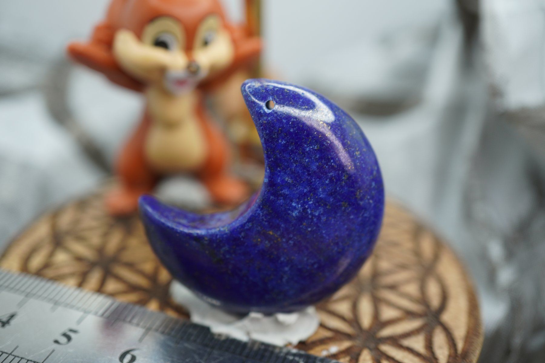 Minerali & Pietre curative: Lapis    Mond  35mm   ab  1.-     Räumung  TOPSTONE – Nuovo e nell'imballaggio originale da Eschenbach SG venduto da topstone 2
