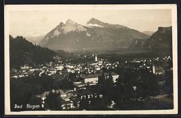 AK Bad Ragaz, Panorama mit Bergen, 1928