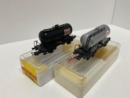 Liliput H0, zwei Tankwagen, mit OVP, Bespielt
