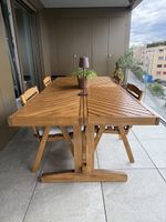 Ensemble de jardin IKEA en bois – Table + 4 chaises 