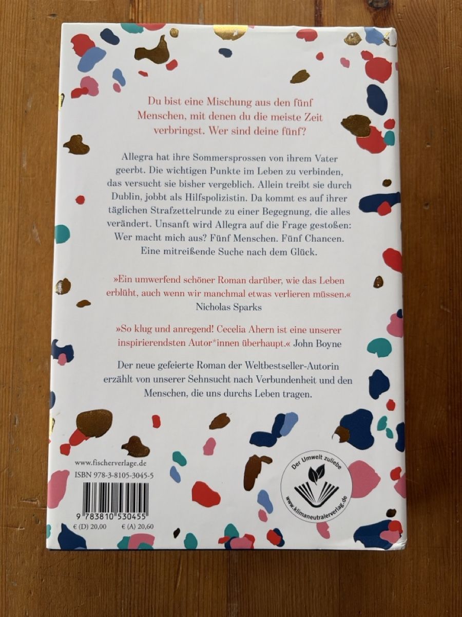 Libri: Cecelia Ahern - Sommersprossen - Roman – Usato da Stein am Rhein venduto da Karisma78 1