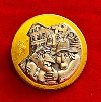 Fasnachtsplakette Luzern GOLD 1979 mit Original-Nadel