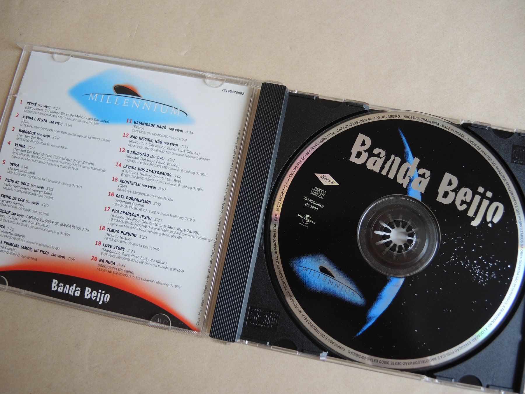 CD: Banda Beijo - Millennium CD  20 Musicas do século XX – Usato da Rorschach venduto da Pop-upBrocki 1