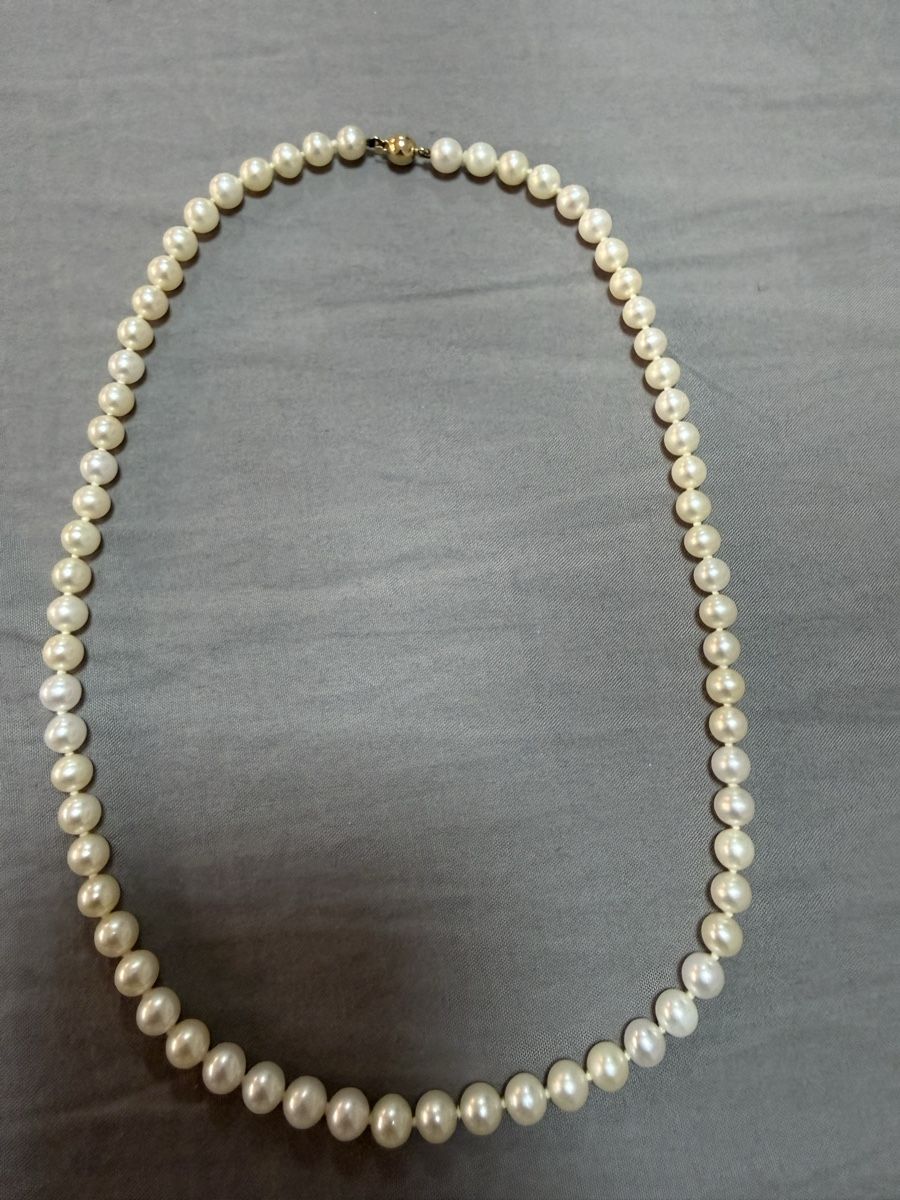 Perle (finte): Kette 14k mit echt Akoya Perlen – Usato da Oberhof venduto da RealStone
