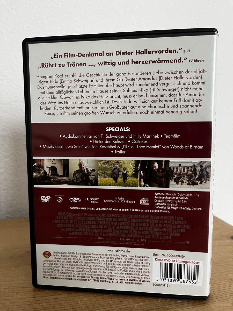 Alle DVDs: DVD: Honig im Kopf - Til Schweiger – Gebraucht aus Bassersdorf von McRob00 2