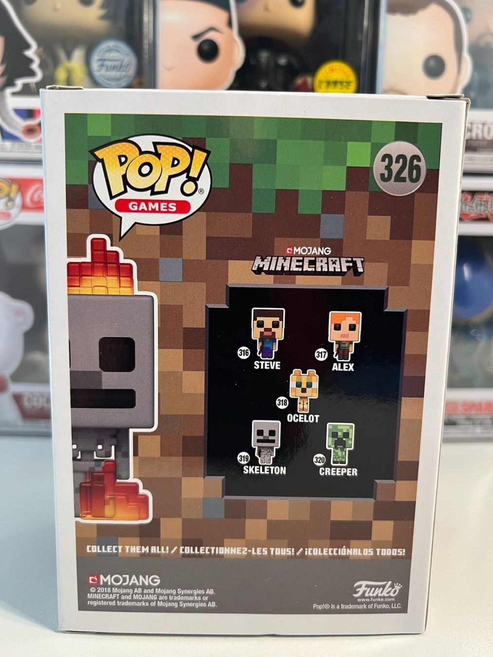 Funko Statuette: Funko POP! Games Minecraft Flaming Skeleton Edition Limitée – Nuovo e nell'imballaggio originale da Le Mouret venduto da perfectbijou 2